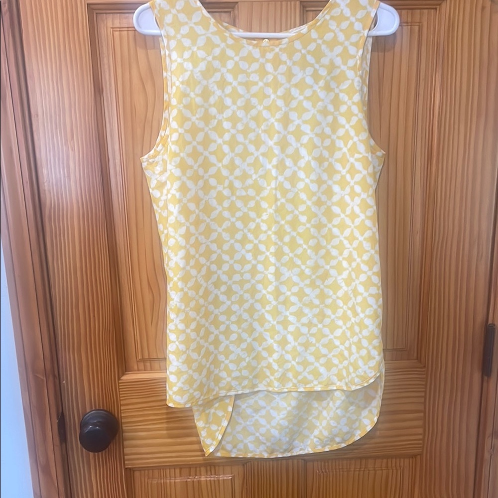 Michael Kors Yellow and White Top